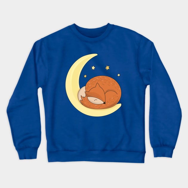 Fox moon Crewneck Sweatshirt by ArtStyleAlice